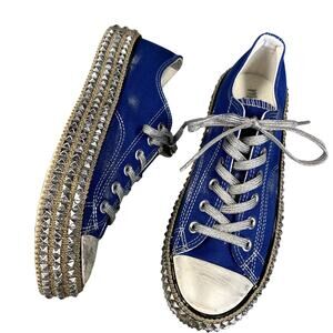 Mi'iM Boutique Royal Blue Rhinestone Platform Sneakers Size 9